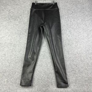 Robert Matthew Faux Leather Pants Womens M Pull On Lined Skinny City Whimsy Goth